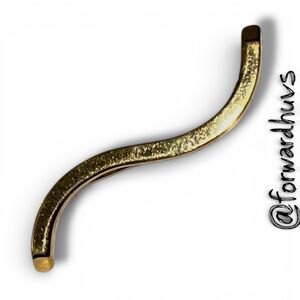 Vintage Crown Trifari Brooch – Gold Tone Wave Design – Signed